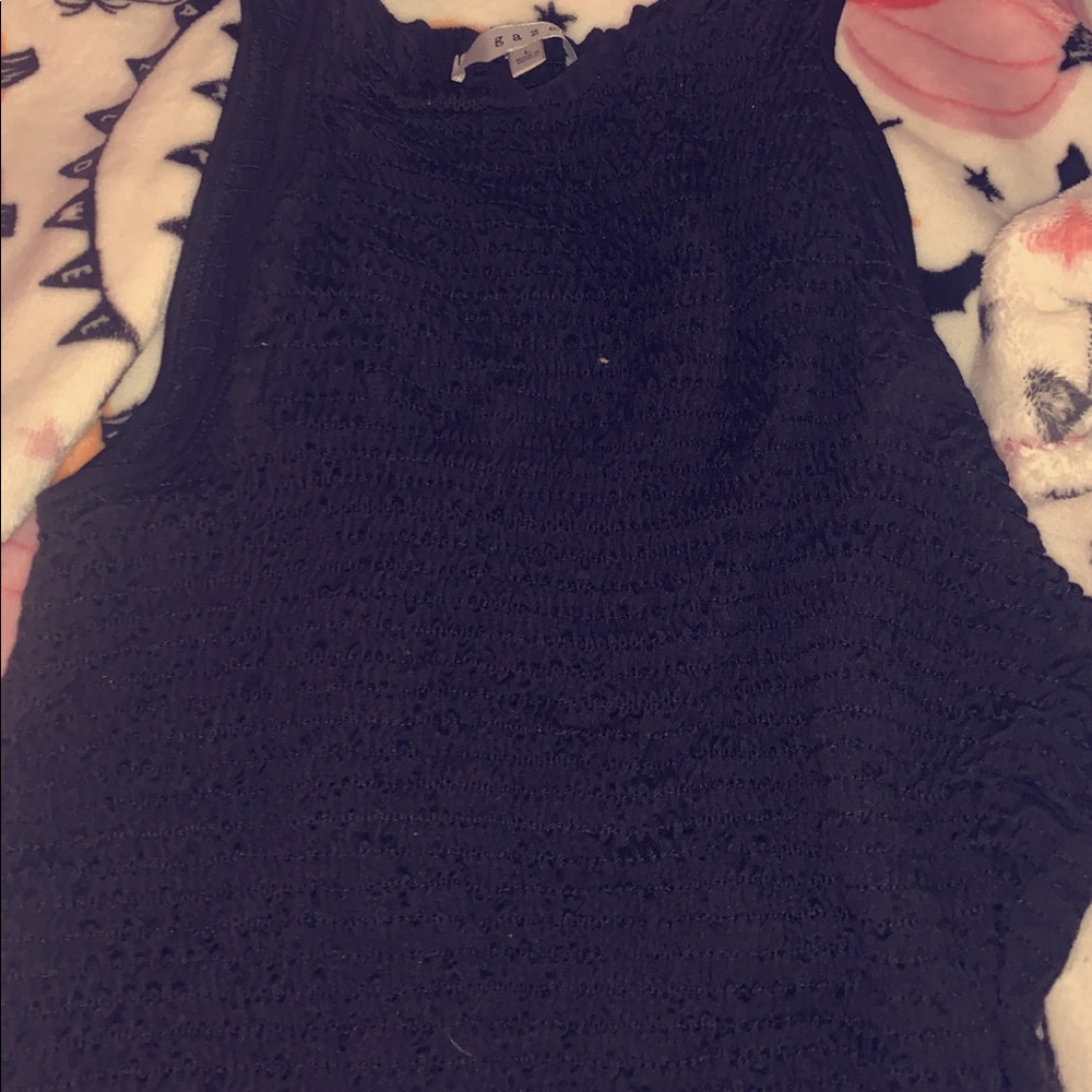 black tank top halter